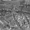 West Kilbride, general view, showing Ritchie Street and St Andrews Church, Main Street.  Oblique aerial photograph taken facing east.
