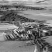 JA Weir Ltd. Kilbagie Mill, Kilbagie.  Oblique aerial photograph taken facing north.