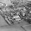 Joseph Johnstone Ltd. Viewfield Cabinet Works, Calder Street, Lochwinnoch.  Oblique aerial photograph taken facing east.