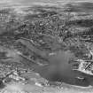 Aberdeen Harbour.  Oblique aerial photograph taken facing north.