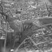 Aberdeen, general view, showing Aberdeen Station and Kirk of St Nicholas, Union Street.  Oblique aerial photograph taken facing north.