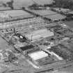 Babcock and Wilcox Ltd. Tube and Valve Works, Glasgow Road, Dumbarton.  Oblique aerial photograph taken facing east.