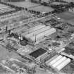 Babcock and Wilcox Ltd. Tube and Valve Works, Glasgow Road, Dumbarton.  Oblique aerial photograph taken facing east.