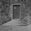 View of main entrance, C17th doorway