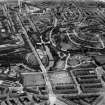 Kelvingrove Park, Glasgow.  Oblique aerial photograph taken facing north-east.  This image has been produced from a damaged negative.