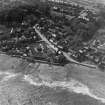 East Wemyss, general view, showing Wemyss Parish Church and Main Street.  Oblique aerial photograph taken facing north-west.