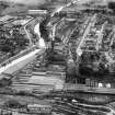 Kirkintilloch, general view, showing St Mary's Parish Church, Cowgate and Kerr Street.  Oblique aerial photograph taken facing south-west.