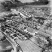 Kirkintilloch, general view, showing Kerr Street and St Mary's Parish Church, Cowgate.  Oblique aerial photograph taken facing east.