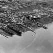 Port Glasgow and Newark Sailcloth Co. Ltd., Kingston Yard, Ardgowan Street, Port Glasgow.  Oblique aerial photograph taken facing south-west.