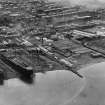 Port Glasgow and Newark Sailcloth Co. Ltd., Kingston Yard, Ardgowan Street, Port Glasgow.  Oblique aerial photograph taken facing west.