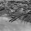 Port Glasgow and Newark Sailcloth Co. Ltd., Kingston Yard, Ardgowan Street, Port Glasgow.  Oblique aerial photograph taken facing south.