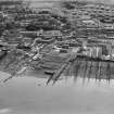 Port Glasgow and Newark Sailcloth Co. Ltd., Kingston Yard, Ardgowan Street, Port Glasgow.  Oblique aerial photograph taken facing south.