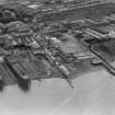 Port Glasgow and Newark Sailcloth Co. Ltd., Kingston Yard, Ardgowan Street, Port Glasgow.  Oblique aerial photograph taken facing south-west.