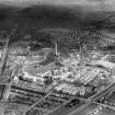1938 Empire Exhibition, Bellahouston Park, Glasgow, under construction.  Oblique aerial photograph taken facing east.
