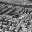 Bertrams Ltd. St Katherines Engineering Works, Sciennes, Edinburgh.  Oblique aerial photograph taken facing north.