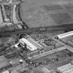 Bertrams Ltd. Westfield Iron Foundry, Westfield Avenue, Edinburgh.  Oblique aerial photograph taken facing north.