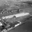 Turners Asbestos Cement Co. Dalmuir Works, Clydebank.  Oblique aerial photograph taken facing north-east.