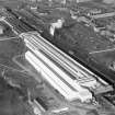 Turners Asbestos Cement Co. Dalmuir Works, Clydebank.  Oblique aerial photograph taken facing north.