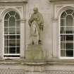 Detail of statue of James Watt on central pillar.