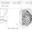 Measured drawings of fragments designated Tarbat, IGS 39.
