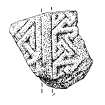 Digital image of drawing Bd 14 of Burghead symbol stone.