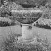 Detail of columnar garden urn.