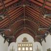 Interior view of ceiling in libary on first floor from N, Daniel Stewart's and Melville College, Edinburgh.