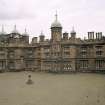 Elevated view of courtyard from south east