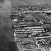 Harland and Wolff Diesel Engine Works, Balmoral Street, Scotstoun, Glasgow.  Oblique aerial photograph taken facing north-west.  This image has been produced from a crop marked negative.