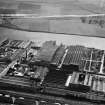 Harland and Wolff Diesel Engine Works, Balmoral Street, Scotstoun, Glasgow.  Oblique aerial photograph taken facing south.  This image has been produced from a crop marked negative.