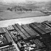 Harland and Wolff Diesel Engine Works, Balmoral Street, Scotstoun, Glasgow.  Oblique aerial photograph taken facing south-west.  This image has been produced from a crop marked negative.
