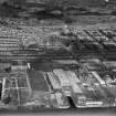 Glasgow, general view, showing Harland and Wolff Diesel Engine Works, Balmoral Street and Queen Victoria Drive, Scotstoun.  Oblique aerial photograph taken facing north-east.