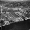 Harland and Wolff Diesel Engine Works, Balmoral Street, Scotstoun, Glasgow.  Oblique aerial photograph taken facing east.  This image has been produced from a crop marked negative.