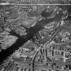 Glasgow, general view, showing Queen's Dock and Harland and Wolff Shipbuilding Yard, Clydebrae Street, Govan.  Oblique aerial photograph taken facing east.  This image has been produced from a crop marked negative.