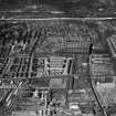 Glasgow, general view, showing Harland and Wolff Clyde Foundry, 184 Helen Street and Shieldhall Road, Govan.  Oblique aerial photograph taken facing north.  This image has been produced from a crop marked negative.