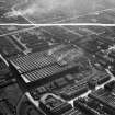Harland and Wolff Clyde Foundry, 184 Helen Street, Govan, Glasgow.  Oblique aerial photograph taken facing west.  This image has been produced from a crop marked negative.