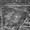 Glasgow, general view, showing Harland and Wolff Clyde Foundry, 184 Helen Street, Govan and Prince's Dock.  Oblique aerial photograph taken facing east.  This image has been produced from a crop marked negative.