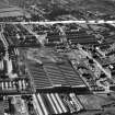 Harland and Wolff Clyde Foundry, 184 Helen Street, Govan, Glasgow.  Oblique aerial photograph taken facing north-west.  This image has been produced from a crop marked negative.