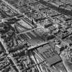 Waverley Station, Edinburgh.  Oblique aerial photograph taken facing west.