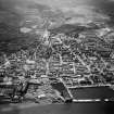 Greenock, general view, showing Nelson Street and Inverkip Street.  Oblique aerial photograph taken facing west.