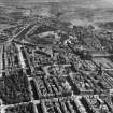 Edinburgh, general view, showing St Andrew Square and Calton Hill.  Oblique aerial photograph taken facing east.