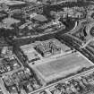 Donaldson's Hospital, West Coates, Edinburgh.  Oblique aerial photograph taken facing north.