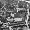 Ballantyne Brothers and Co. Ltd. March Street Mills, Peebles.  Oblique aerial photograph taken facing south.