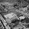 Ballantyne Brothers and Co. Ltd. March Street Mills, Peebles.  Oblique aerial photograph taken facing west.  This image has been produced from a crop marked negative.