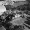 Montgomerie House, Tarbolton.  Oblique aerial photograph taken facing east. 