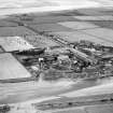 Cochran's Boiler Works, Newbie, Annan.  Oblique aerial photograph taken facing west.  This image has been produced from a damaged negative.