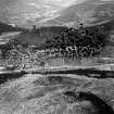 Craigendarroch and Ballater, Balmoral Estate.  Oblique aerial photograph taken facing north-west.  This image has been produced from a damaged negative.