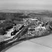 Alex Pirie and Sons Stoneywood Paper Mill, Dyce.  Oblique aerial photograph taken facing north.