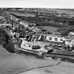 Alex Pirie and Sons Stoneywood Paper Mill, Dyce.  Oblique aerial photograph taken facing south-west.