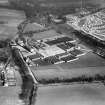 J and J Crombie Ltd. Grandholm Works, Woodside, Aberdeen.  Oblique aerial photograph taken facing east.